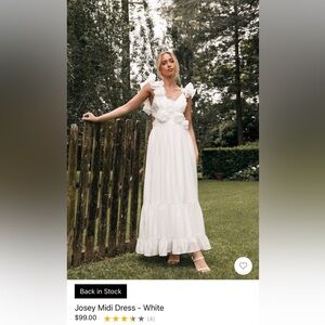 Stunning Brand New Josey Midi Dress from Petal & Pup 
Size: Medium
$90